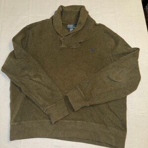 Polo by Ralph Lauren Men's Olive Green Sweater